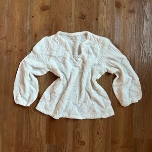 Marine Layer | Jamie Banded Collar Top